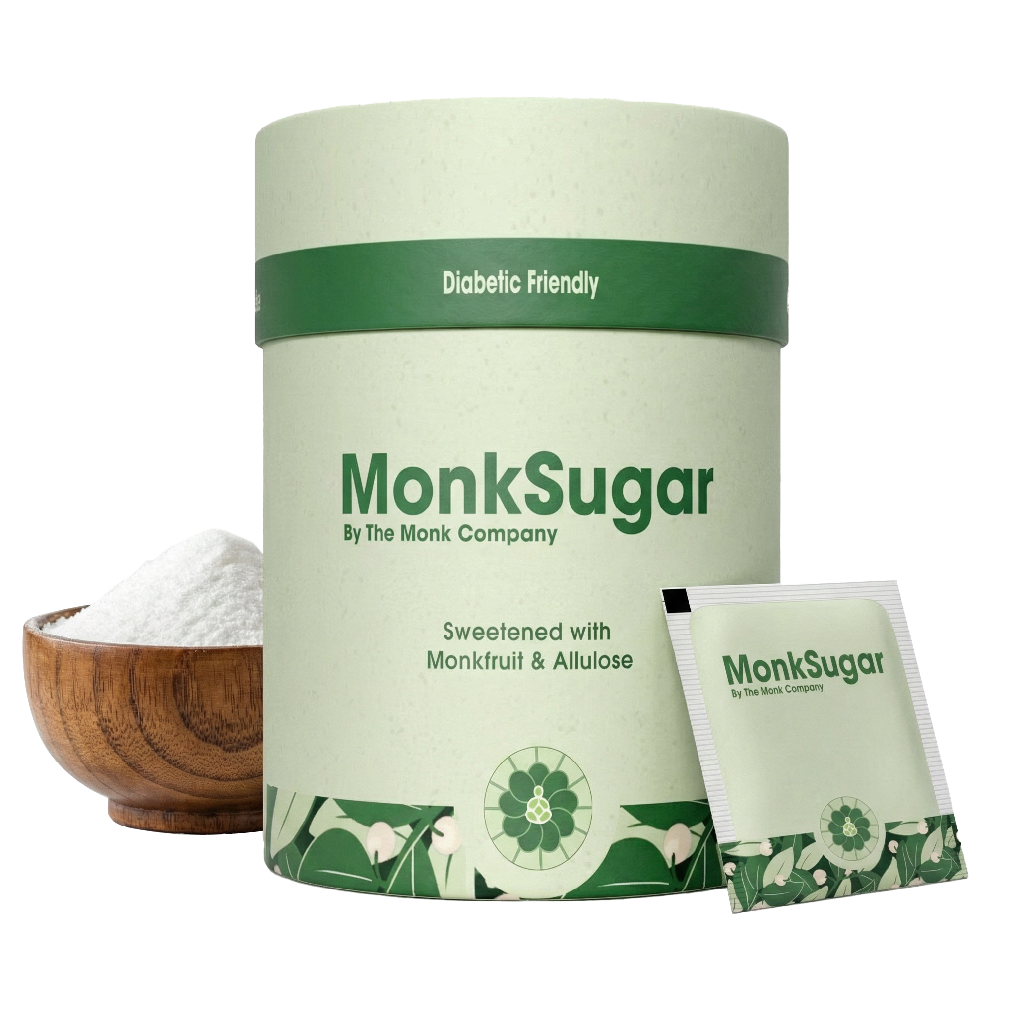 MonkSugar । Sachet Box । 1:1 Sweetener । 300 gms thumbnail 1